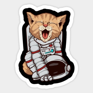 Cat astronaut Sticker